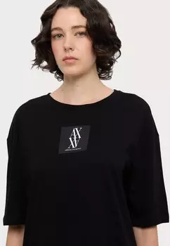 Платье из джерси VESTITO Armani Exchange, черный