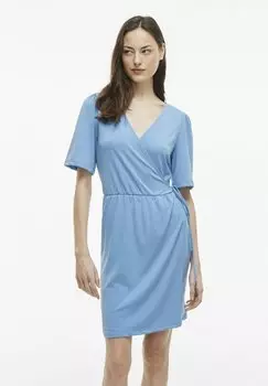 Платье из джерси VINAYELI SHORT WRAP NOOS VILA, синий