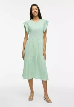 Платье из джерси VISUMMER MIDI VILA, цвет Silt Green