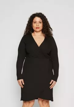 Платье из джерси VMCBELLA SHORT DRESS Vero Moda Curve, черный
