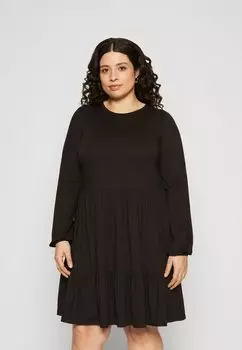 Платье из джерси Vmcina Dress Vero Moda Curve, черный