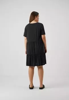 Платье из джерси Vmfilli Calia Short Dress Vero Moda, черное