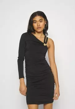 Платье из джерси VMKIARA ONE SHOULDER SHORT DRESS Vero Moda, черный