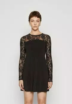 Платье из джерси Vmsara Flared Short Dress Vero Moda, черный