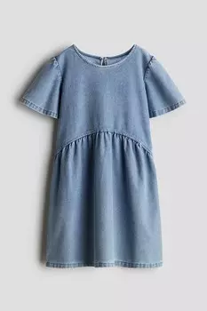 Платье из джерси в джинсовом стиле H&M, синий