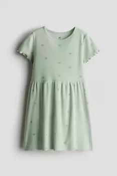 Платье из джерси в рубчик H&M, мультиколор