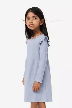 Платье из джерси в рубчик H&M