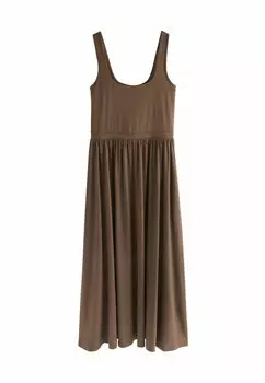 Платье из джерси WAISTED - REGULAR FIT - Maxi dress Next, коричневый