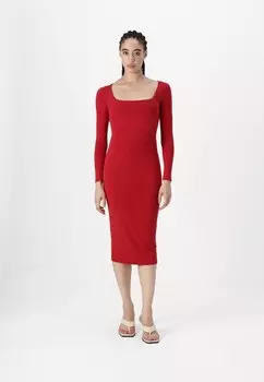 Платье из джерси WAL G., красный