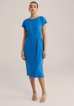 Платье из джерси WE Fashion, синий