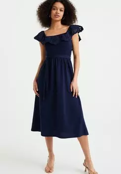 Платье из джерси WE Fashion, темно-синий