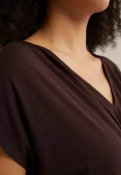 Платье из джерси WE Fashion, темно-коричневый