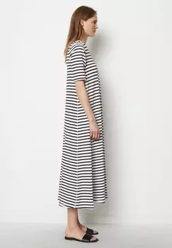Платье из джерси WIDE SEAM ROUND-NECK SHORT SLEEVE STRIPED Marc O'Polo, разноцветный