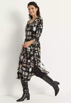 Платье из джерси WITH SELF-TIE BELT Cellbes of Sweden, бежевый