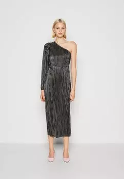 Платье из джерси Yasoda Миди Платье YAS, цвет black with silver