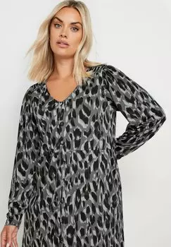 Платье из джерси Yours Clothing, темно-серый