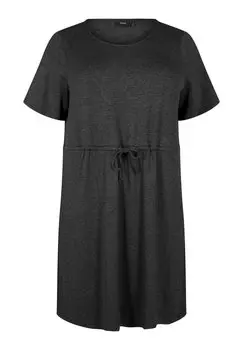 Платье из джерси Zizzi, цвет Dark Grey Melange