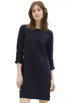 Платье из джинсового джерси TOM TAILOR со стеганой отделкой Tom Tailor Denim, синий