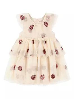 Платье из файета Konges Sljd, нейтральный