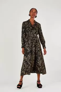 Платье из фольги "Симба" Monsoon, черный