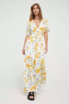 Платье из хлопка Billabong, белый