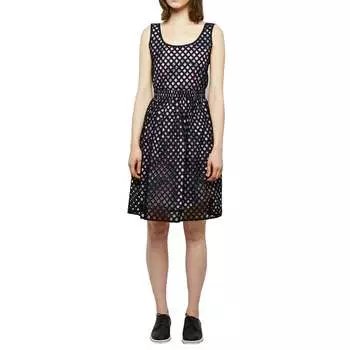 Платье из хлопка Carven Eyelet, черное