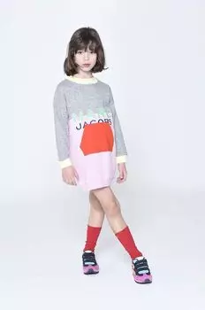 Платье из хлопка для маленькой девочки Marc Jacobs, мультиколор