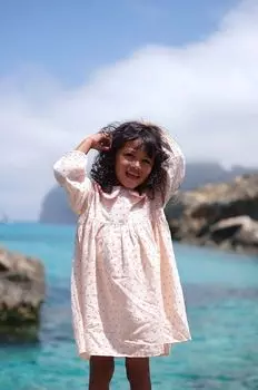 Платье из хлопка для маленькой девочки Konges Sljd, розовый