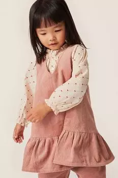 Платье из хлопка для маленькой девочки Konges Sljd, розовый