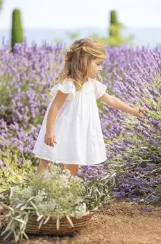 Платье из хлопка для маленькой девочки Tartine Et Chocolat, бежевый