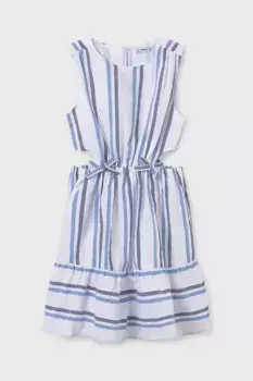 Платье из хлопка для маленькой девочки Mayoral, синий