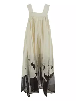 Платье из хлопка Gentry Portofino, нейтральный