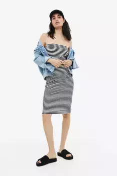 Платье из хлопка H&M, белый