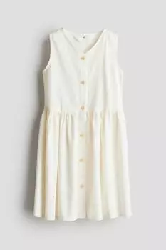 Платье из хлопка H&M, белый