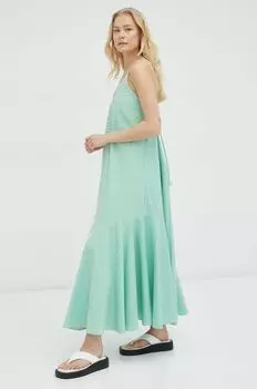 Платье из хлопка Herskind, зеленый