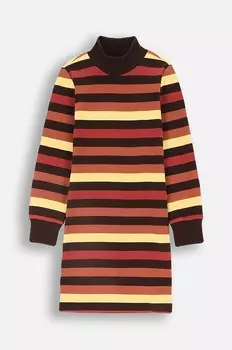 Платье из хлопка крокодила для девочки Coccodrillo, белый