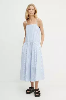 Платье из хлопка Mm, синий