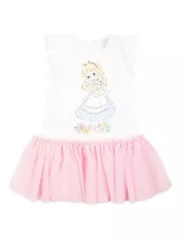 Платье из хлопка Monnalisa, белый