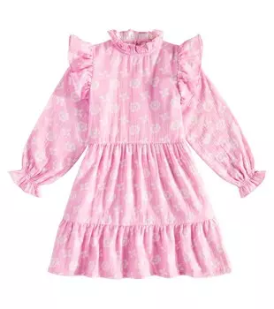 Платье из хлопка с цветочным принтом и оборками в Сибири The New Society, цвет delicate tie