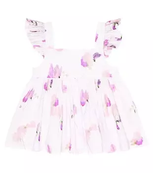 Платье из хлопка с цветочным принтом Morley, розовый