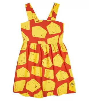 Платье из хлопка с принтом Badger The Animals Observatory, красный