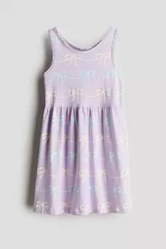 Платье из хлопка с узором H&M, мультиколор
