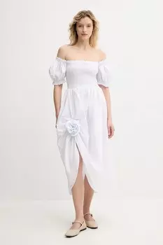 Платье из хлопка The Sleeper, белый