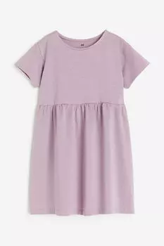 Платье из хлопкового джерси H&M, фиолетовый
