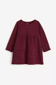 Платье из хлопкового джерси H&M, красный