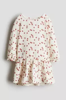 Платье из хлопкового муслина H&M, мультиколор