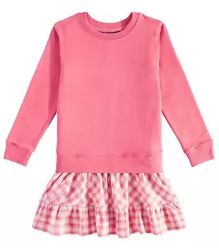 Платье из хлопковой смеси Polo Ralph Lauren Kids, цвет cnktwdrss-dress