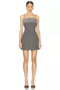 Платье из искусственного меха Msgm, черный