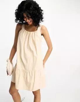 Платье из камня с ремешками и оборками River Island