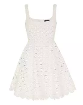 ПЛАТЬЕ ИЗ КОЖИ TEXAS SAN GALLO PHILIPP PLEIN, белый